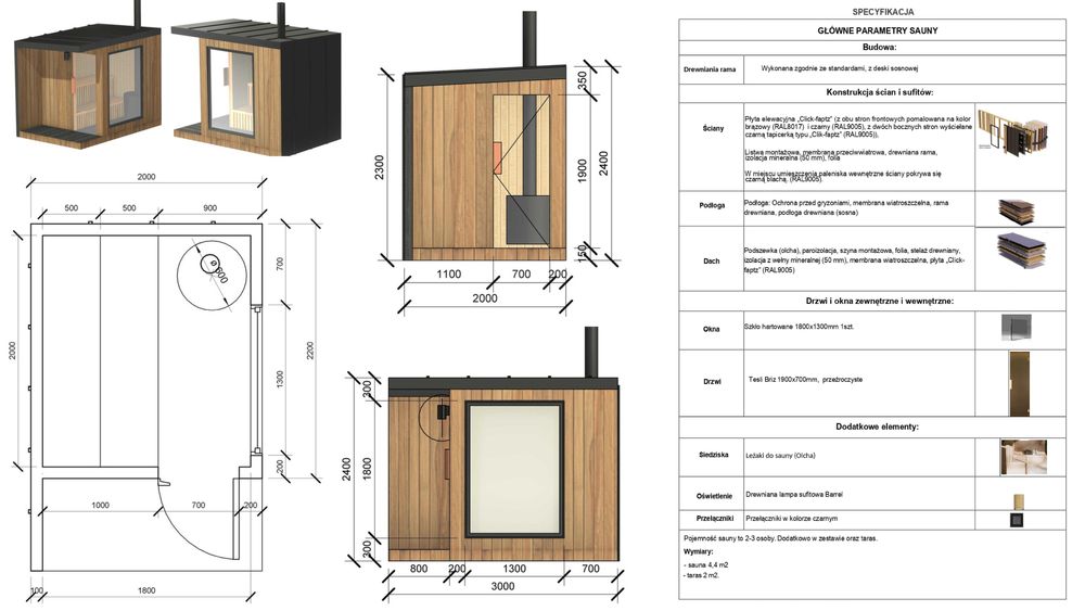 Sauna modułowa STEAM