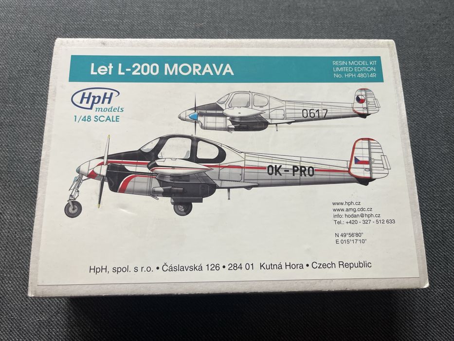 HpH Models model samolotu Let L 200 Morava skala 1:48