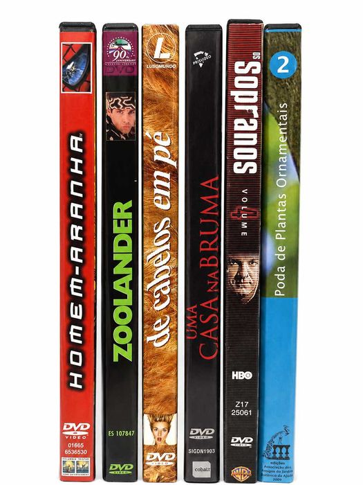 DVD (Homem-Aranha, Zoolander, Sopranos, etc.) / como novo