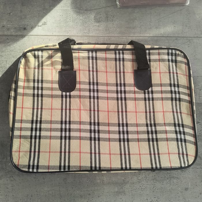 Torby podróżne, granatowa i w kratkę