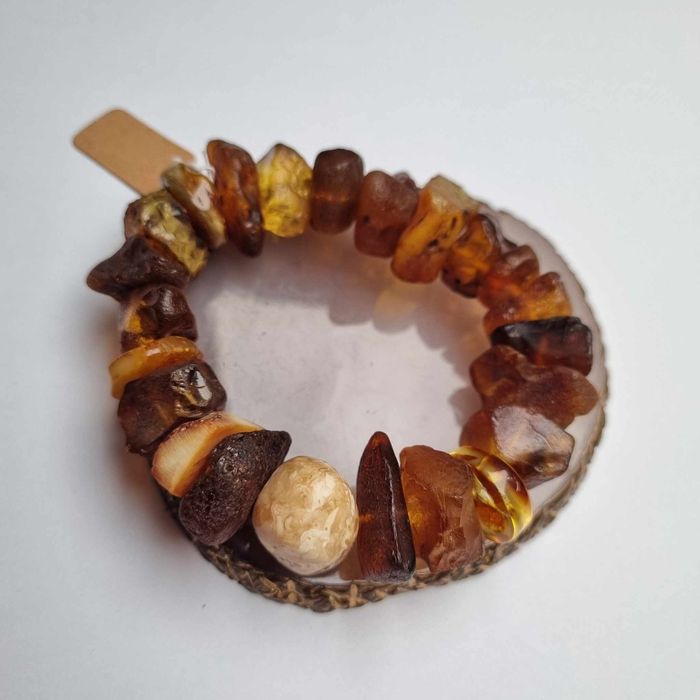 Bransoletka z bursztynów od amber Doris