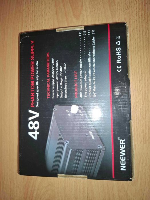 Microfone Neewer NW-700 + Fonte Neewer Phantom 48V