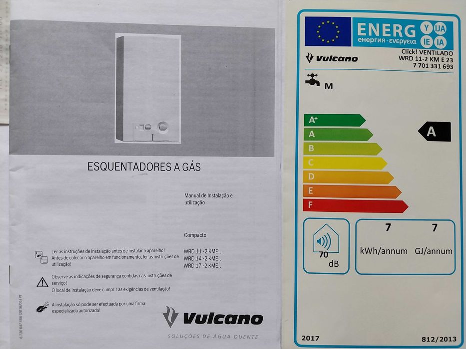 Esquentador Vulcano Click