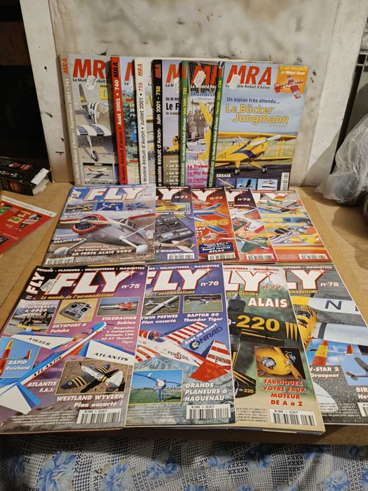 15 revistas da MRA Le Modele Rèduit d´Avion e Fly