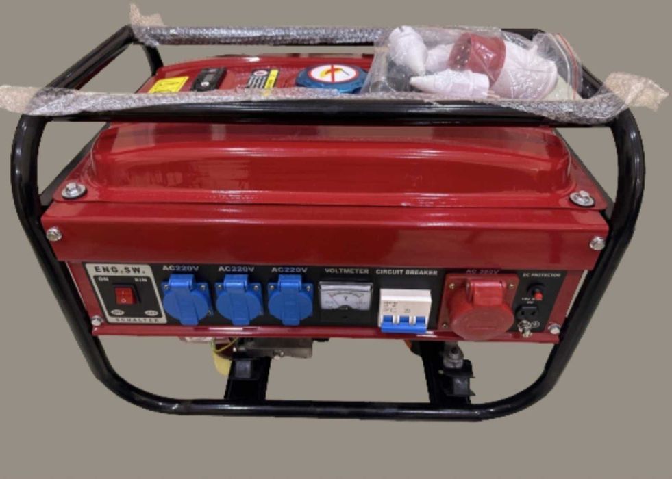 Генератор 3 фазный бензиновый 3 квт медная проволока 4-тактный.