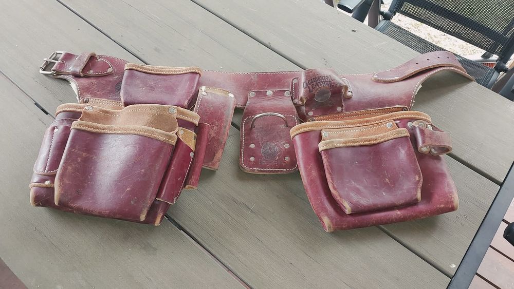 Pas roboczy ze skóry