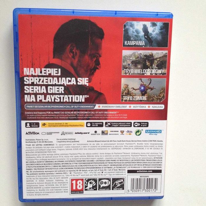 Wymiana Call of Duty Modern Warfare III 3 PlayStation 5 PS5 PL Sklep