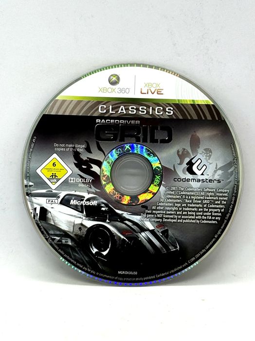 Racerdriver Grid Xbox 360 (sama gra) Po Angielsku
