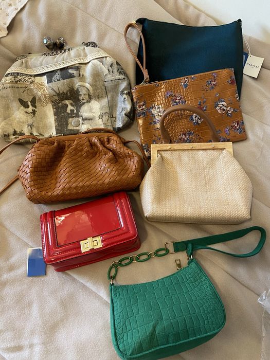 Lote conjunto malas novas revenda Marypaz artesanais