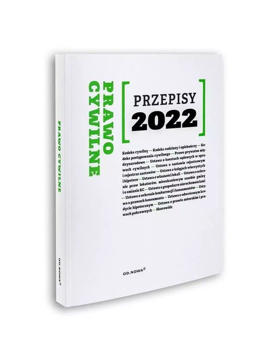 Przepisy 2022. Prawo cywilne. od.nowa. Nowy Produkt