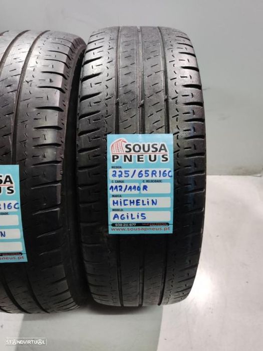 2 pneus semi novos 225-65r16c michelin - oferta dos portes
