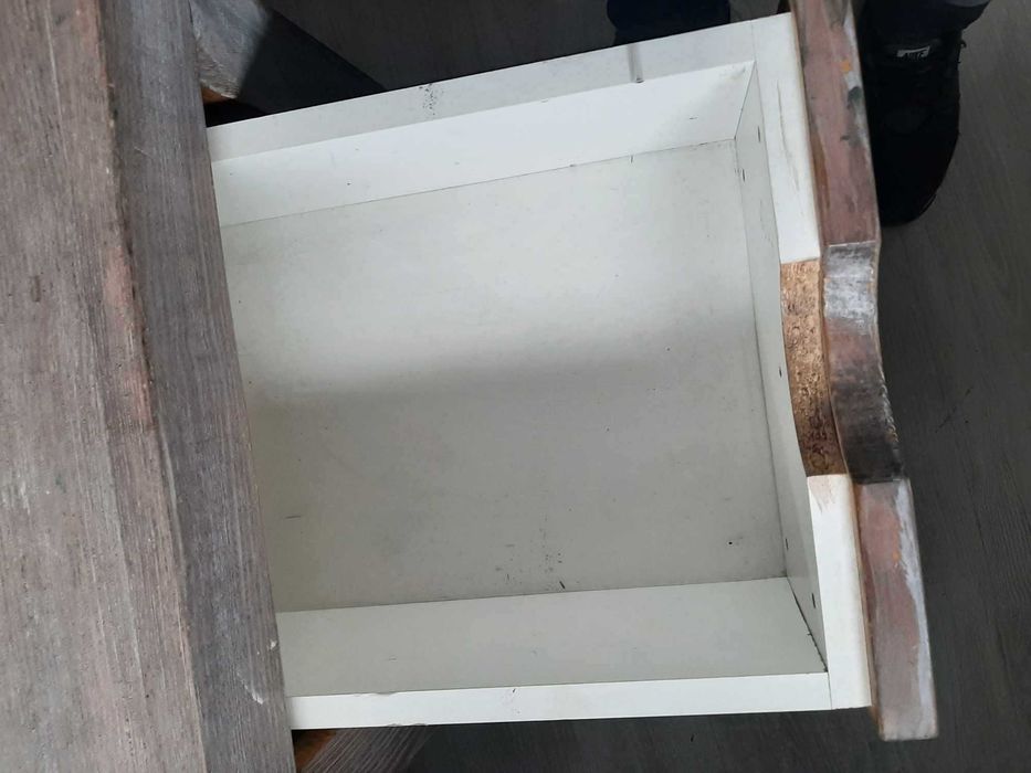 Drewniane solidne biurko, duże drewniane biurko  170x80x55