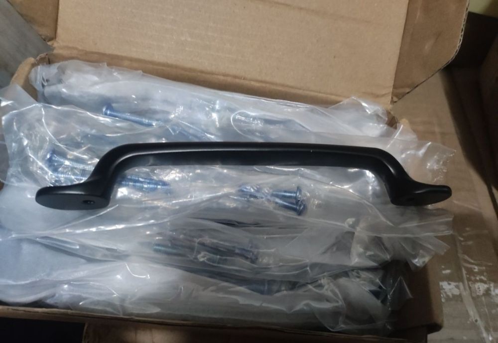Lote de 10 puxadores preto fosco