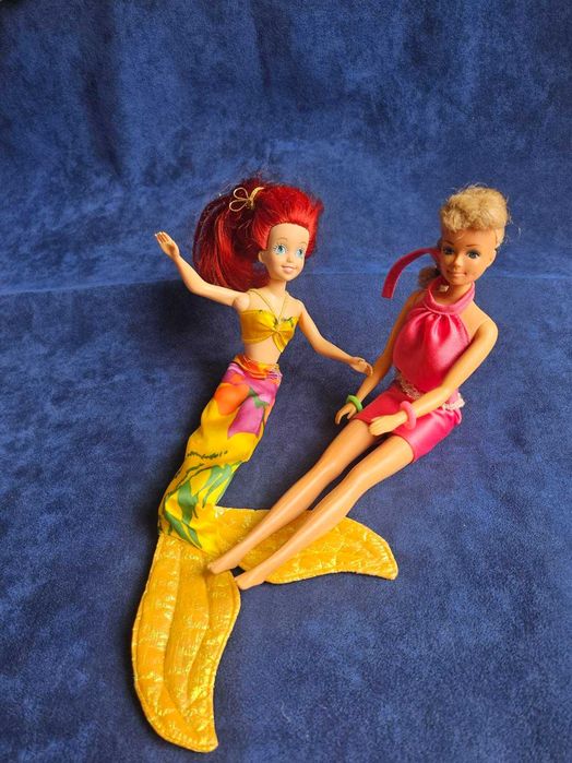 1992 Disney Mermaid LUCKY IND. CO.LTD.1987 Blonde blue eyes Vtg Barbie