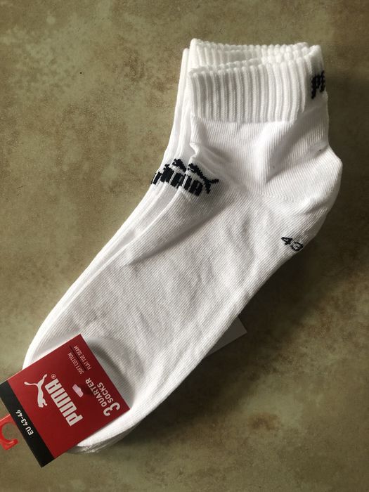 Skarpetki krótkie białe Puma 43-46 zestaw 3 par męskie unisex