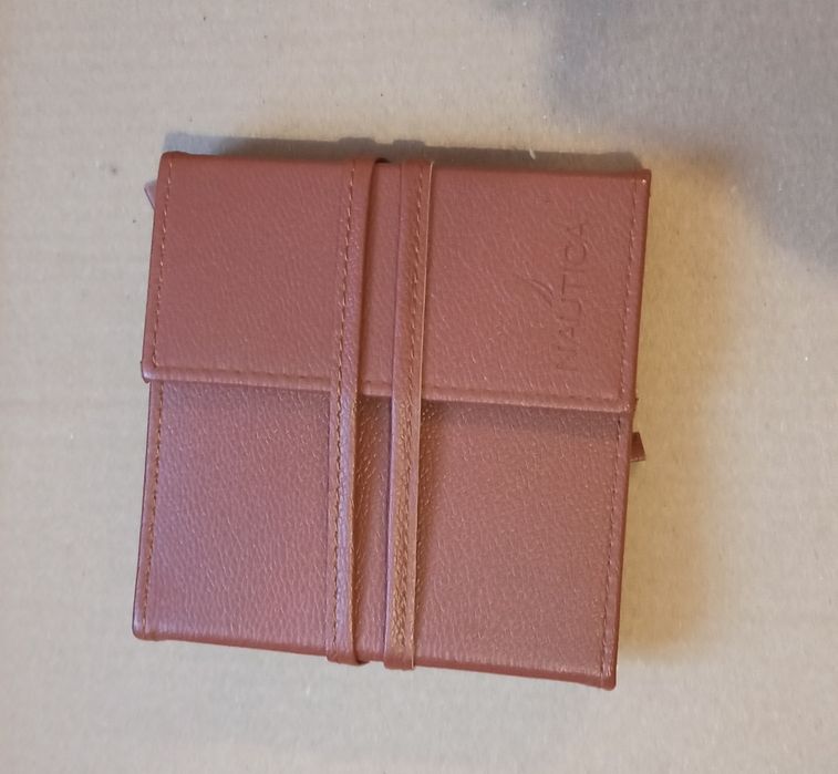 Męski zestaw do manicure NAUTICA – Skórzane etui