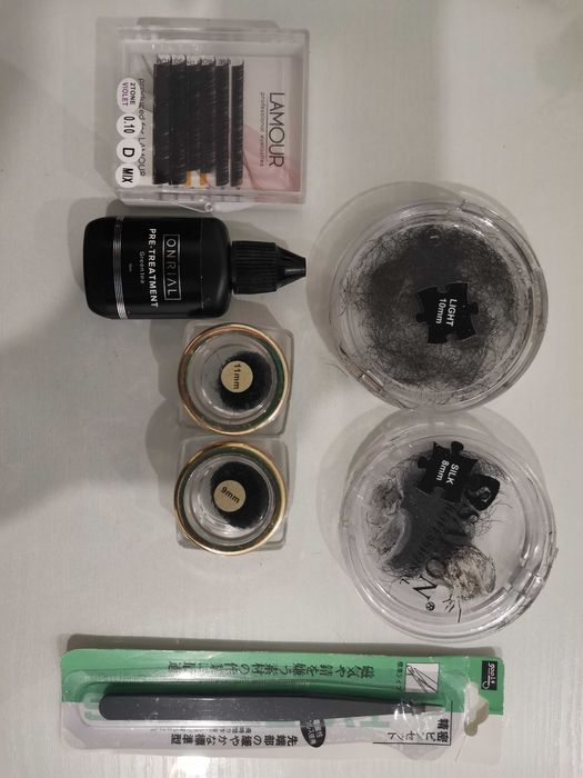 Обезжириватель onrial ресницы палетка пинцет