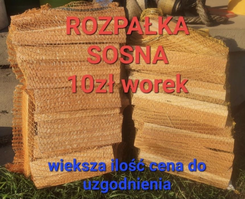 Opał !!Dobra cena!!!Drewno mieszane łupane!