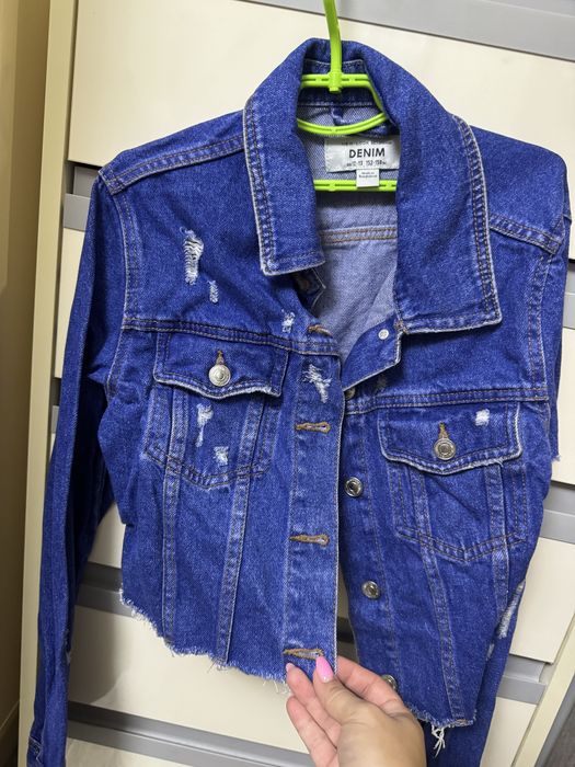 Джинсовка,152-158,джинсова куртка,denim,ветровка,вітрівка,бомпер,пулов