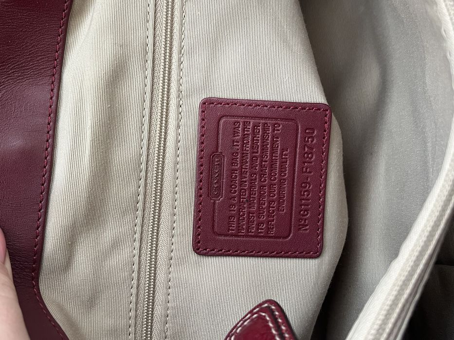 Вінтажна сумка Coach soho cherry red