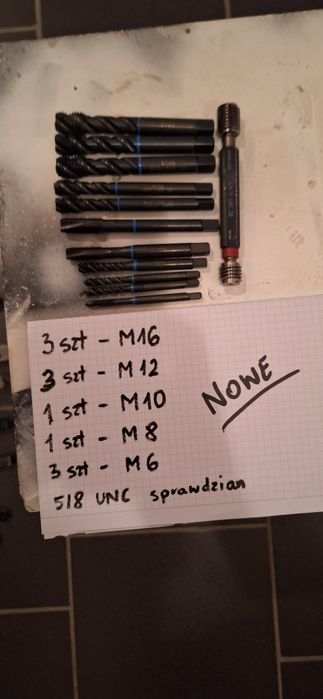 Sprzedam nowe gwintowniki maszynowe yamawa oraz sprawdzian do gwintów