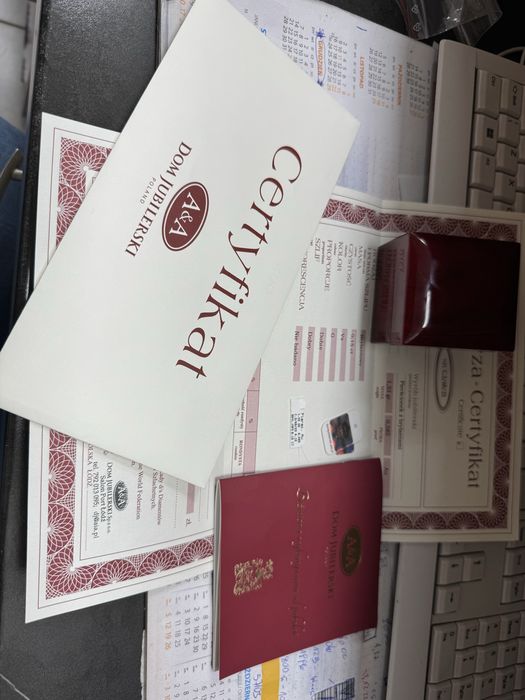 Pierścionek z brylantami Dom Jubilerski A&A piękny na zaręczyny 14K