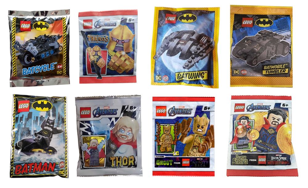 LEGO Super Heroes zestaw foilpack 8szt. - H21