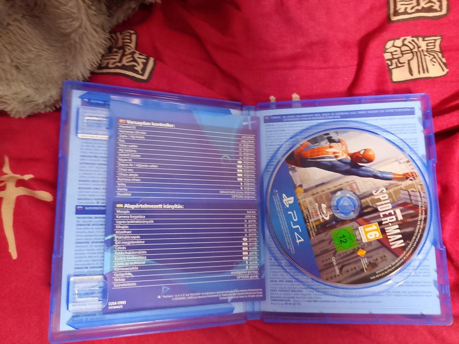 диск spider man ps4