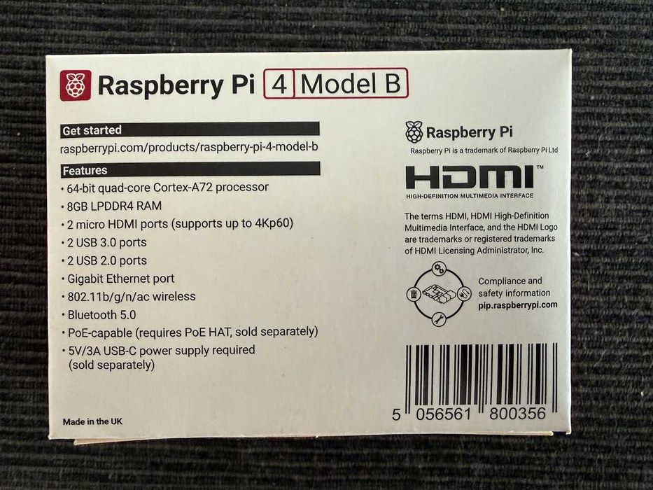 Raspberry Pi 4 model B 8Gb RAM448430339838464001
