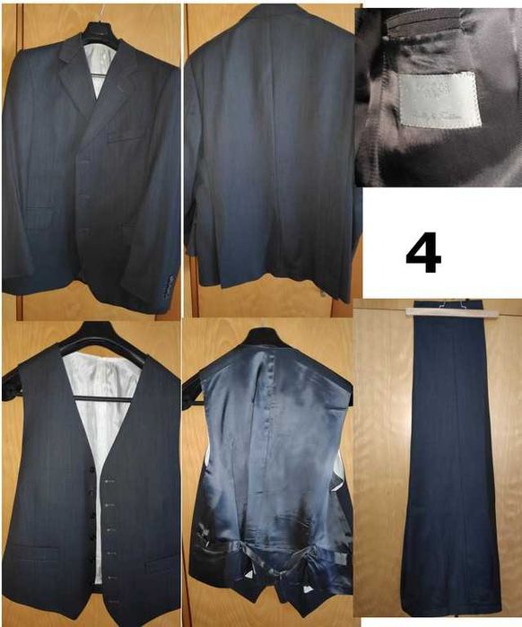 Conjunto de 6 fatos de homem de qualidade