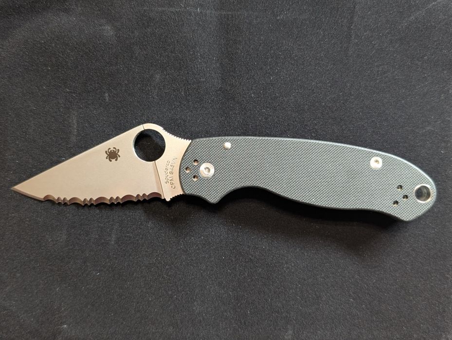 Складний ніж Spyderco Para 3 CPM S45VN G-10 black serrated SpyderEdge