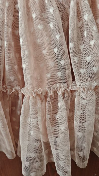 Tiulowa spódniczka manufaktura falbanek 116/122
