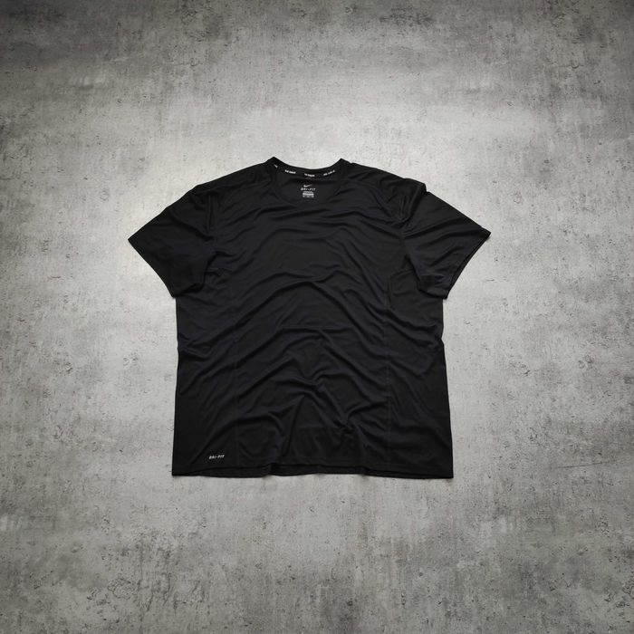 MĘSKA Koszulka PREMIUM Czarna Sportowa Dri-Fit Nike Małe Logo Trening