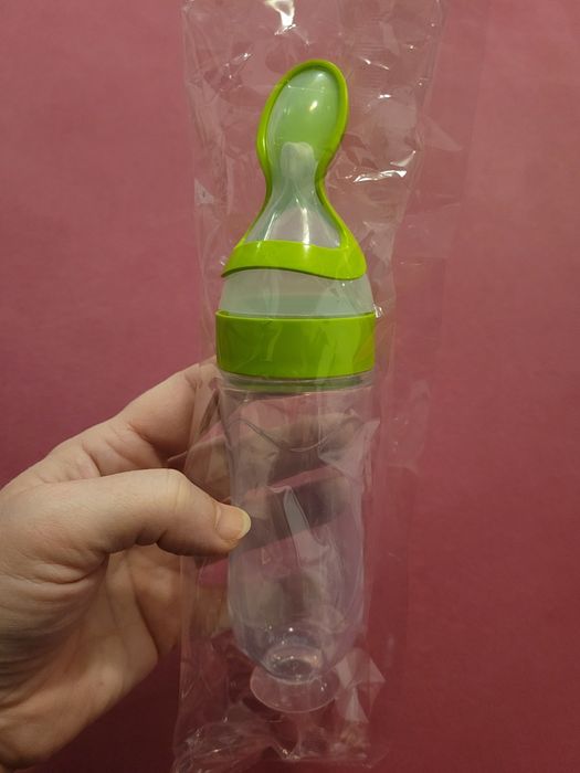 Sulikonowa nowa butelka do picia dla niemowlaka