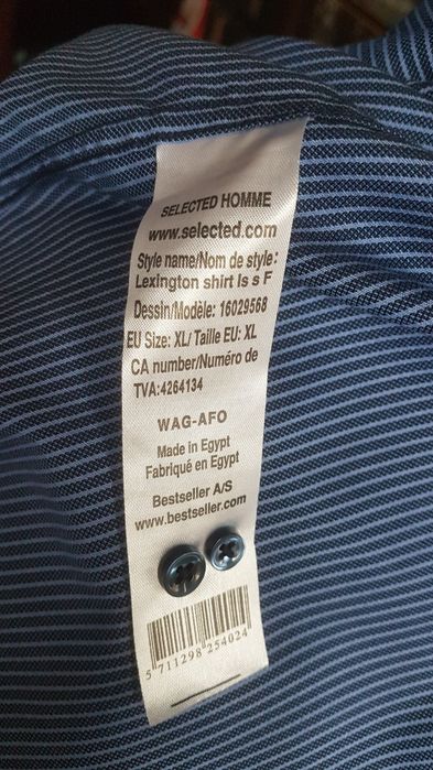 Мужская рубашка SELECTED /HOMME  XL  Premium cotton