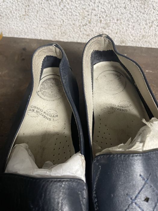 Sapatos senhora de cor azul muito cómodos