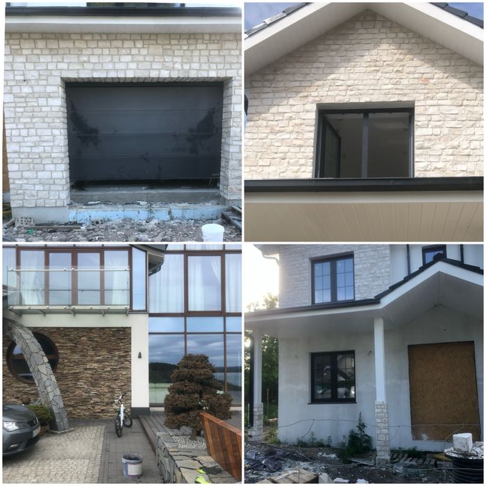 Ogrodzenia z Kamienia elewacje mury .Usługi kamieniarskie.Układanie