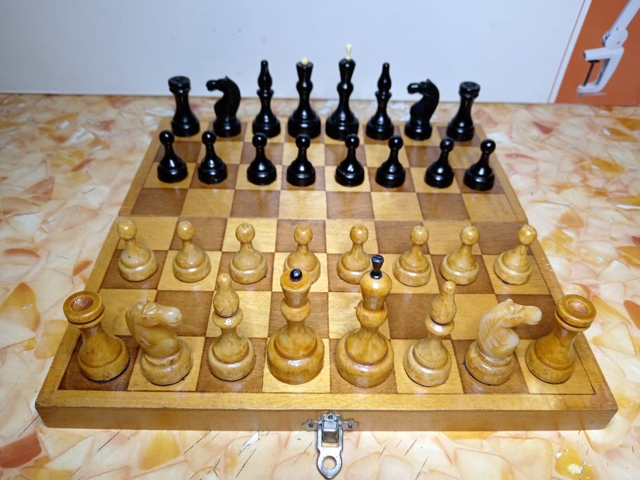 Шахмати радянські дерев'яні, дошка 30х30 см