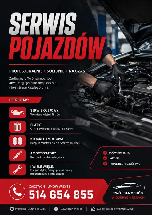 Serwis naprawa samochodów