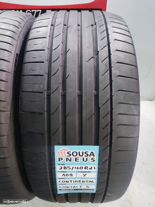 2 pneus como novos 285-40r21 continental - oferta dos portes