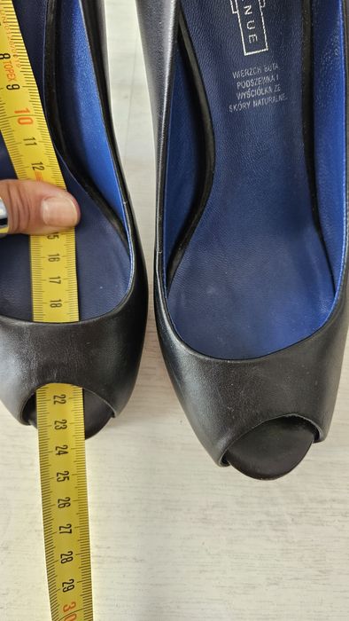 Szpilki peep toe 5th Avenue r.37