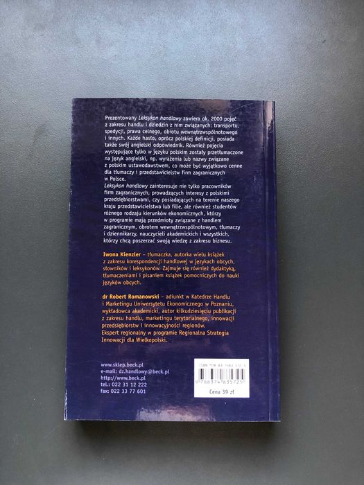 Leksykon Handlowy - Kienzler Romanowski C.H. Beck
