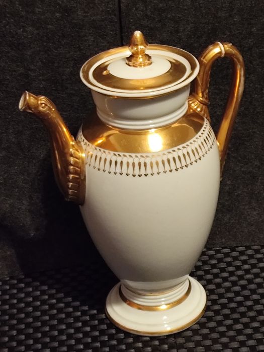Złoty Dzbanek Meissen Kawa Herbata Kakao Miśnia  24K  XIX w.