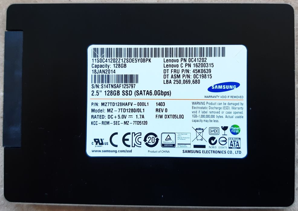 Продаж б/в HDD, SSD