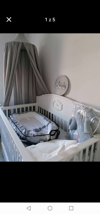 Zestaw Bellamy Good Night SNOW  Łóżeczko-Sofa + Komoda z Przewijakiem