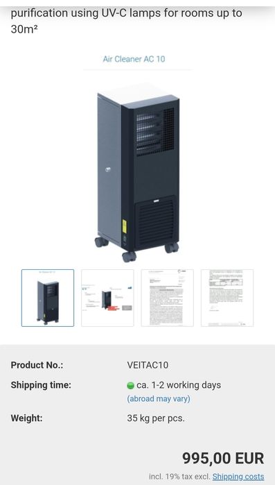 Очищувач повітря Veit AC10