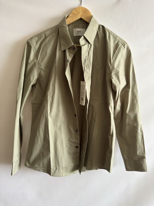 Сорочка ami s оливкова