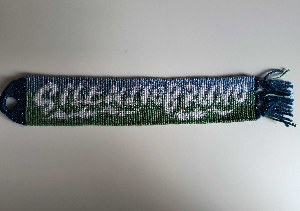 Zakładka do książki z muliny "Silenzio Bruno"