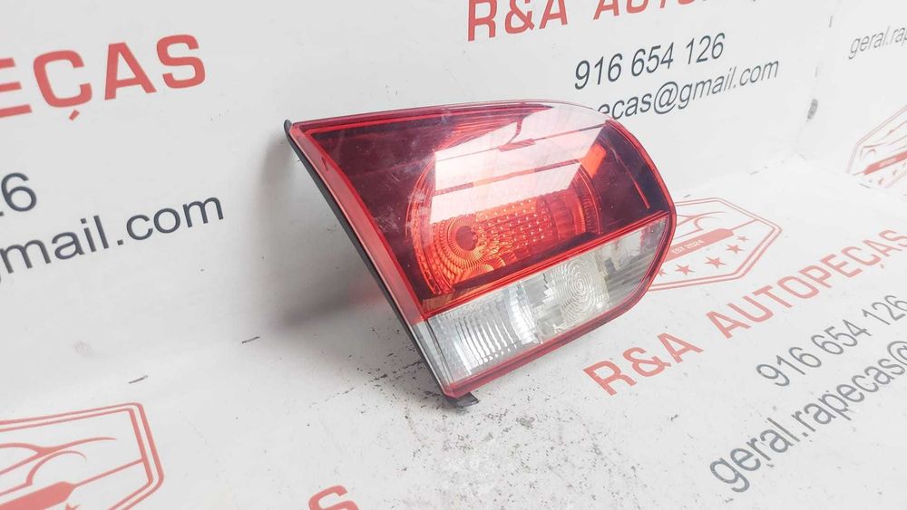 Farolim Trás Traseiro Direito Tampa Mala VW Golf 6 VI Fumado Original