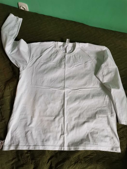 Bawełniany biały podkoszulek